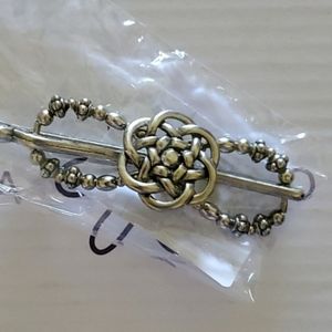 Lilla Rose Flexi KNOT Celtic Silver Clip Size XS New